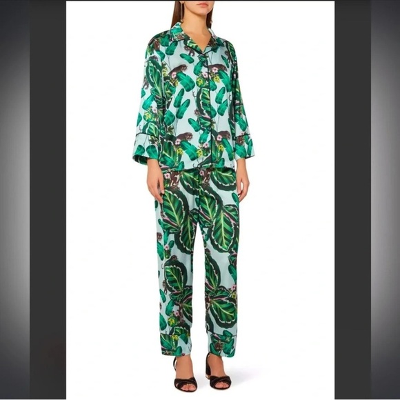 LOBO ROSA Multi-Coloured Amazona Elastic Pants - Picture 1 of 10